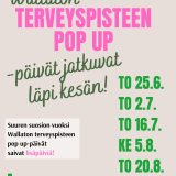 Wallaton terveyspisteen POP UP-päivät apteekissamme