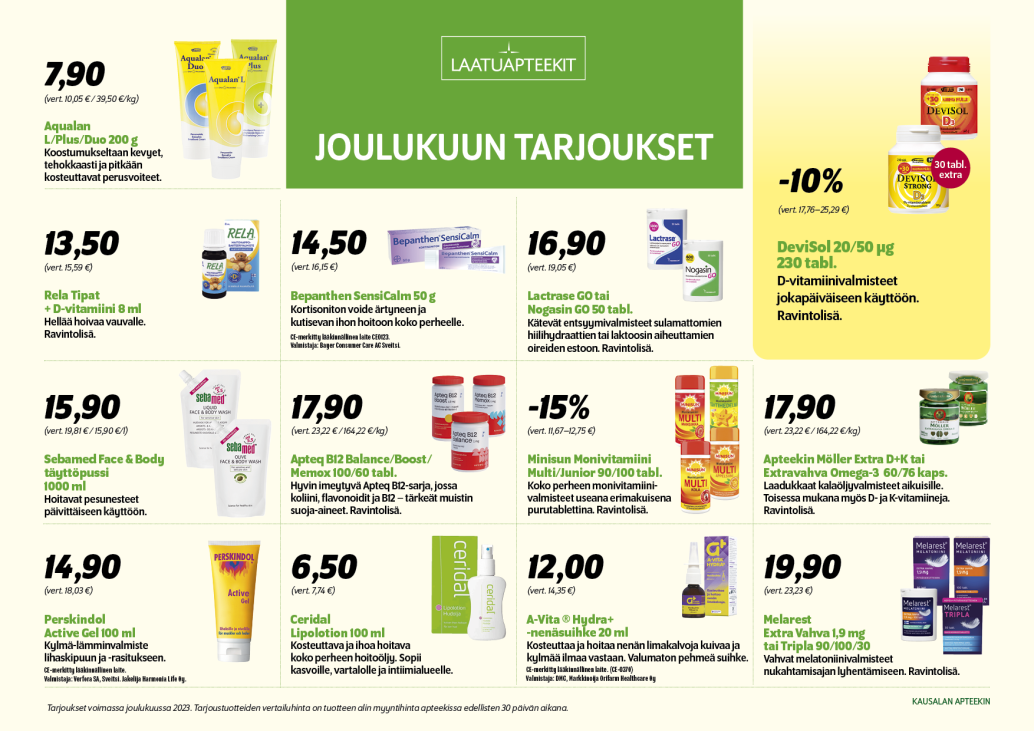 jouluun tarjoussivu